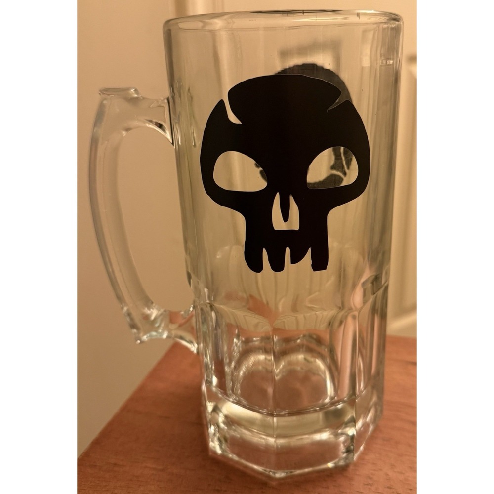 Magic‎ The Gathering Glass Beer Stein Mug 8" NWOT Rare